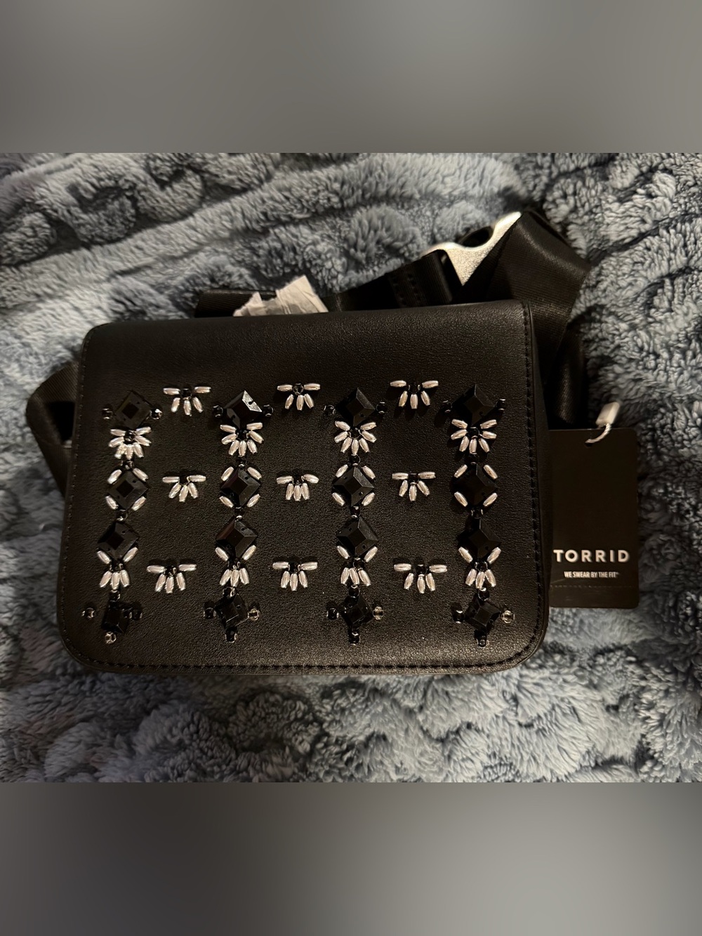 torrid Black Embellished Crossbody Wallet